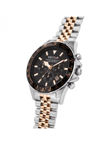 Sector Watch Man - 230 Chronograph 43mm Black Rose Gold - 0 2
