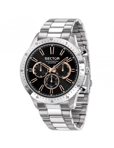 Sector Men's Watch - 270 Multifunction 45mm Black Rose Gold - 0