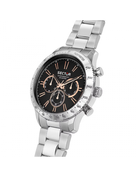 Sector Men's Watch - 270 Multifunction 45mm Black Rose Gold - 0