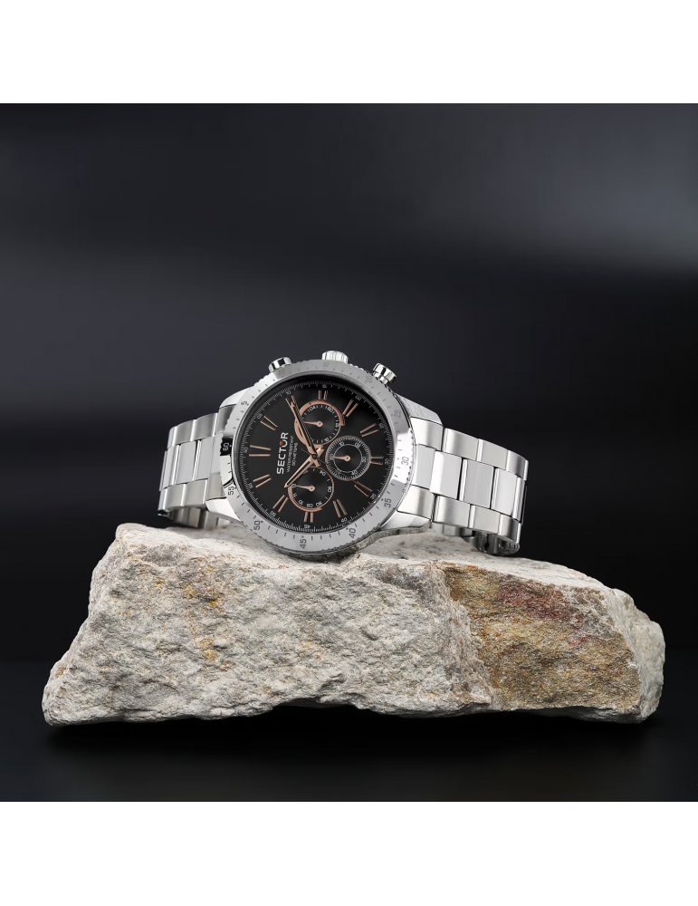Sector Men's Watch - 270 Multifunction 45mm Black Rose Gold - 0