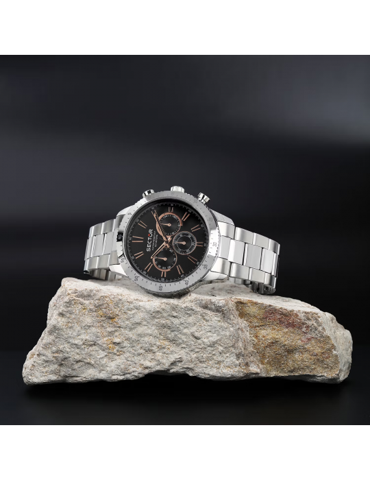 Sector Men's Watch - 270 Multifunction 45mm Black Rose Gold - 0