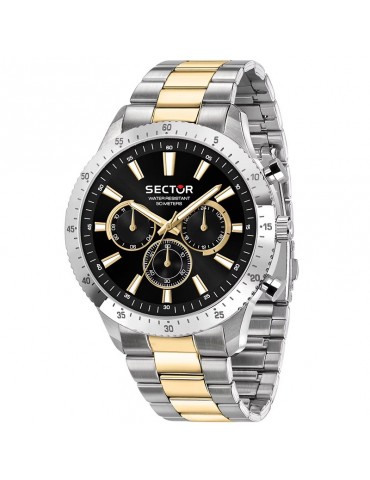 Orologio Sector - 270 Multifunzione 45mm Nero Gold - R3253578026