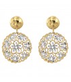 Lorenzo Ungari Woman's Earrings - Le Scintille Round Pendants in 18K Yellow Gold - 0