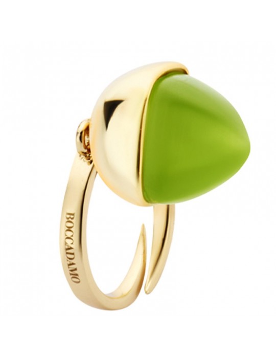 Boccadamo Ring - Caleida - Gold Bronze - Olivine Crystal -XAN161DV