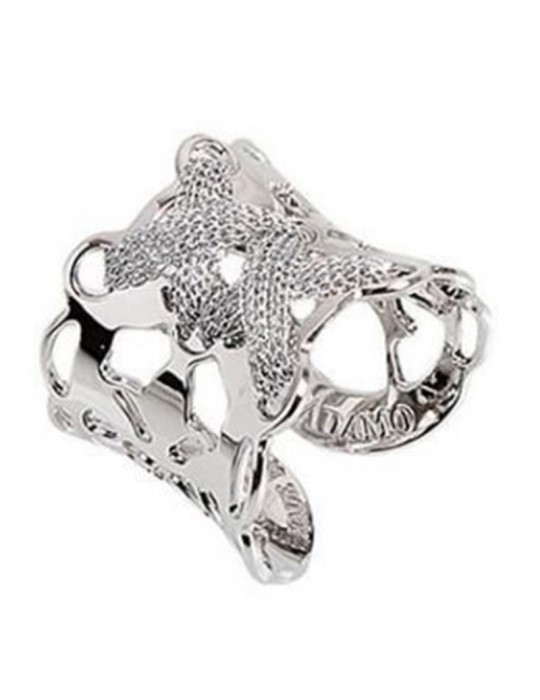 Boccadamo Ring - Flared - Corset - Silver Lame - XAN035