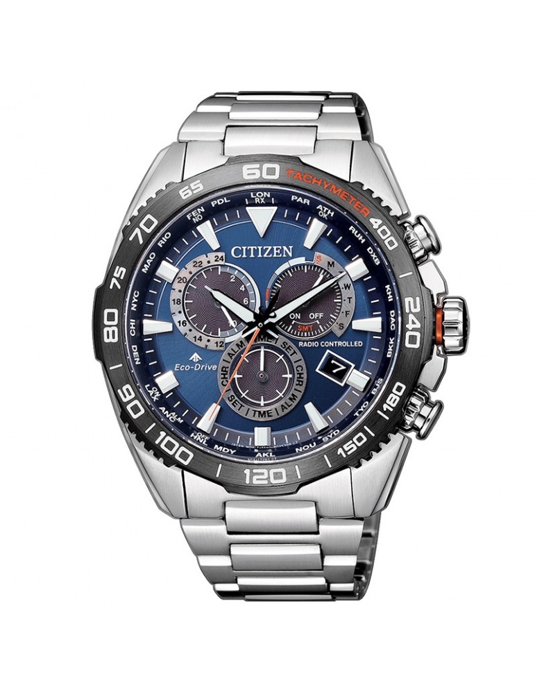Orologio Citizen Uomo - Radiocontrollato - 44 mm - Blu - CB503482L