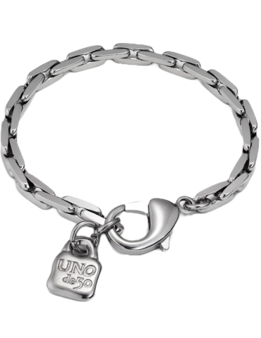 Uno de 50 Bracelet - Mercury - Chain - Size L - PUL1877NGR0000L 2