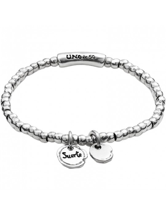 Ciondolo Lettera M UNOde50 In Argento Sterling - Placcato Argento, Design A Chiodo, Spagna - Foto 9