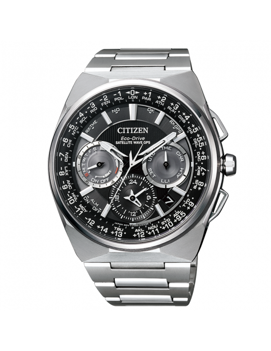 Orologio Citizen Uomo -  Satellite Wawe - 45 mm - Nero - CC900884E