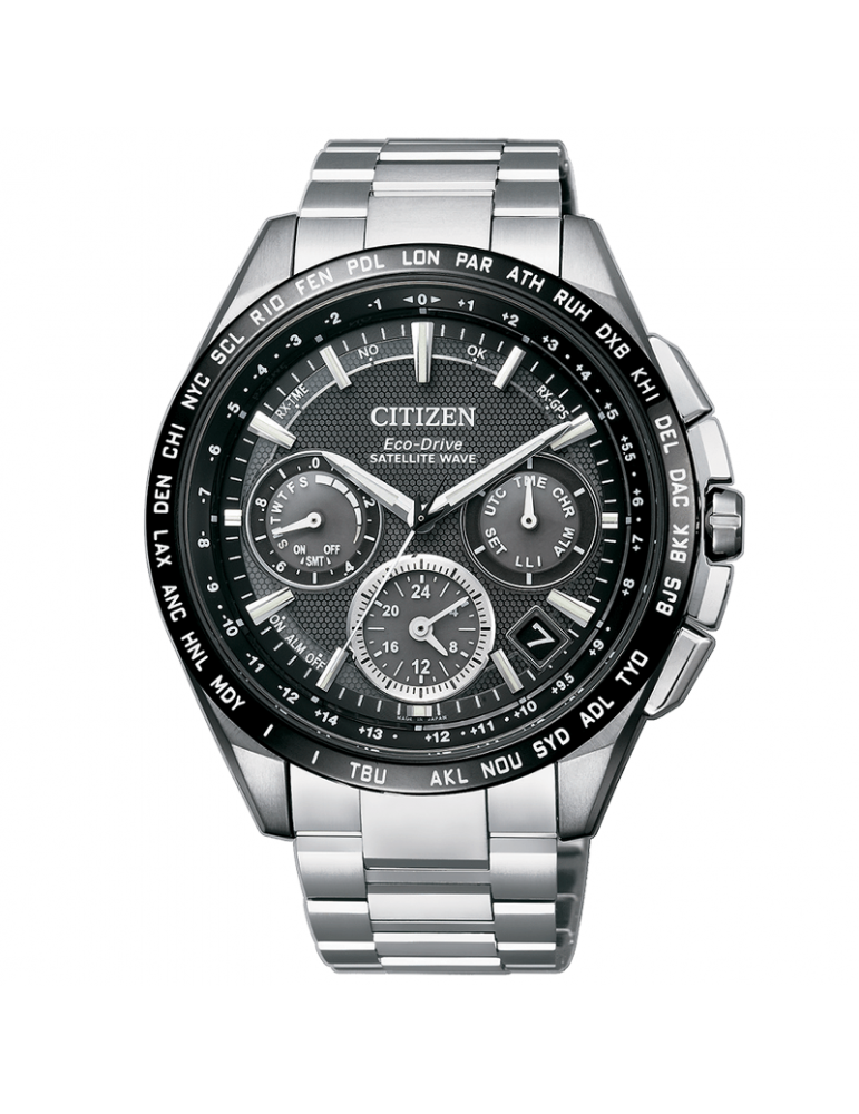 Orologio Citizen Uomo - Satellite Wawe - 43mm - Nero - CC901554E