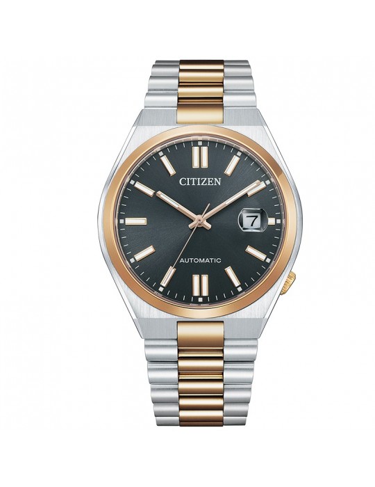 Citizen Men's Watch - Automatic Mechanical 40mm Bicolor Silver and Rose Gold - 0