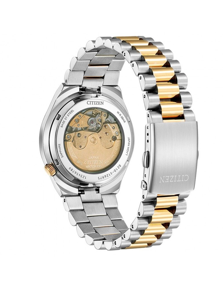Citizen Men's Watch - Automatic Mechanical 40mm Bicolor Silver and Rose Gold - 0