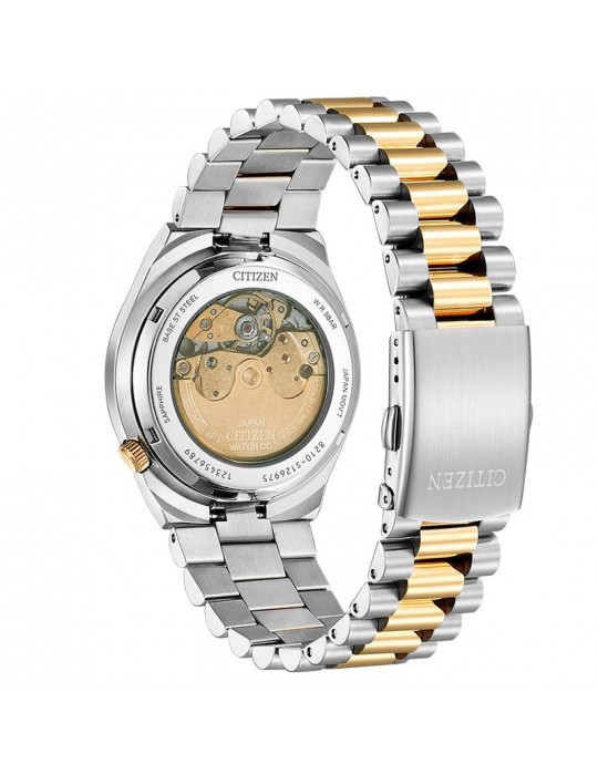 Citizen Men's Watch - Automatic Mechanical 40mm Bicolor Silver and Rose Gold - 0