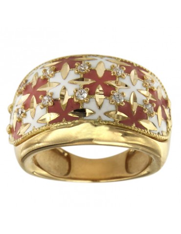 Anello Lorenzo Ungari - Polvere di Stelle - Fascia - Oro - Zirconi 2