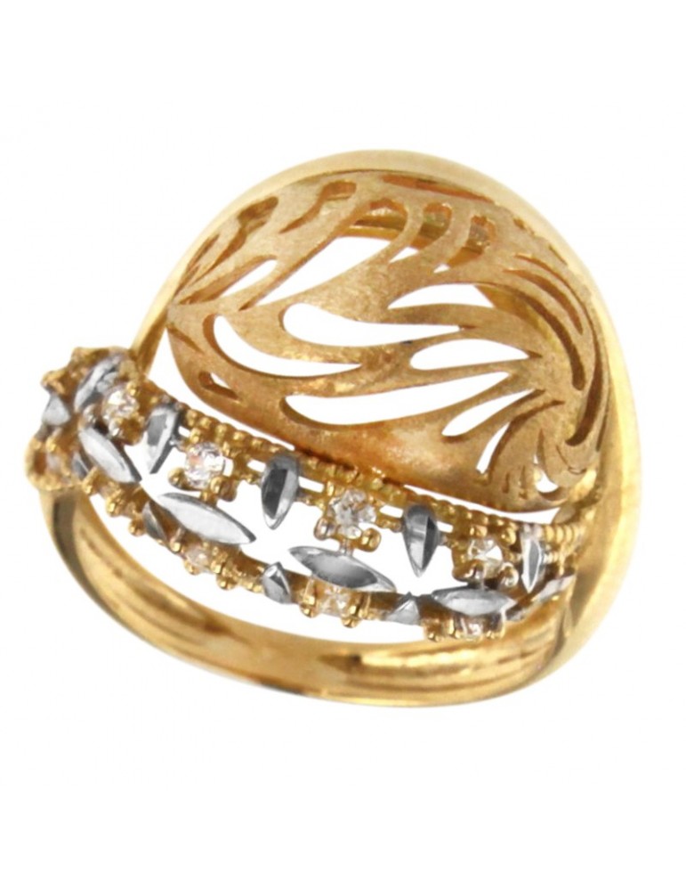 Anello Lorenzo Ungari - Polvere di Stelle - Oro Giallo - Zirconi