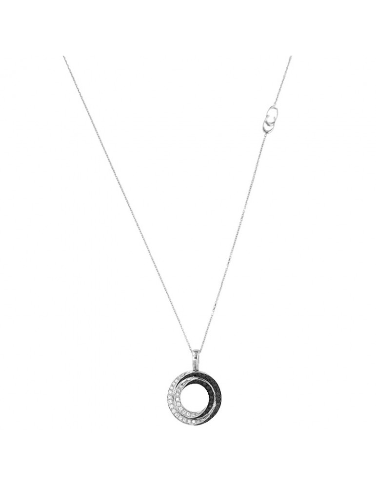Collana Chimento - Oro Bianco - Pendente - Diamanti - 1G07591BN5450
