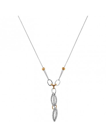 Collana Chimento - Oro Bianco - Pendente - Diamanti - 1G08943BB7450
