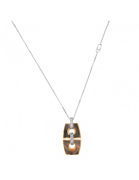 Collana Chimento - Oro - Madreperla - Diamanti  - 1G07925B27450