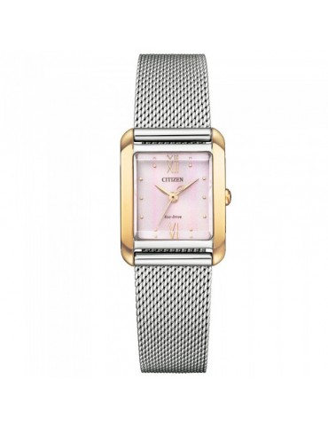 Orologio Citizen - Square - -21x28mm Rosa - Cinturino in Omaggio - EW559666X