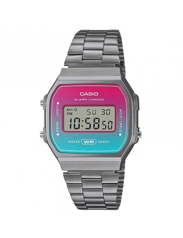 Casio Watch - Vintage - Multifunction -36 mm-Pink-Celeste-A168WERB2AEF