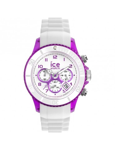 Orologio Ice Watch-Chrono Party-Cronografo-Bianco-43mm-Viola-CHWPEUS13