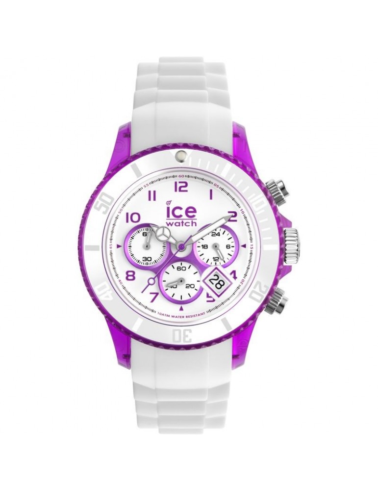 Ice Watch-Chrono Party-Chronograph-White-43mm-Purple-CHWPEUS13