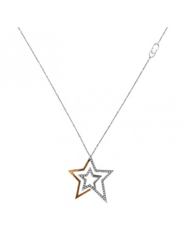 Collana Chimento - Oro - Stella - Diamanti Naturali - 1G06193B17450