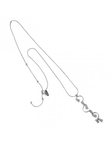 Chimento Woman's Necklace - in 18k White Gold with Pendant and 0.28 carat Natural Diamonds - 0 2