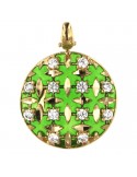 Pendente Lorenzo Ungari  - Polvere di Stelle - Oro - Verde - Zirconi