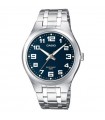 Casio Men's Watch - Collection Time and Date Silver 39 mm Blue