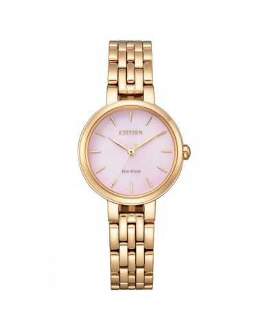 Orologio Citizen - Eco-Drive - Solo Tempo - Rose Gold 28mm Rosa - EM099382X