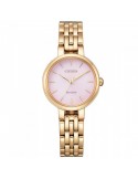 Citizen Watch Woman - Lady Eco-Drive Only Time Rose Gold 28mm Pink - 0