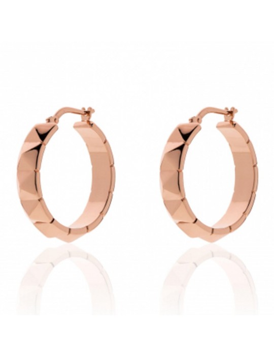 Unoaerre Earrings - Classica -Bronze-Pyramids-Rose Gold-EXO44199R-1AR