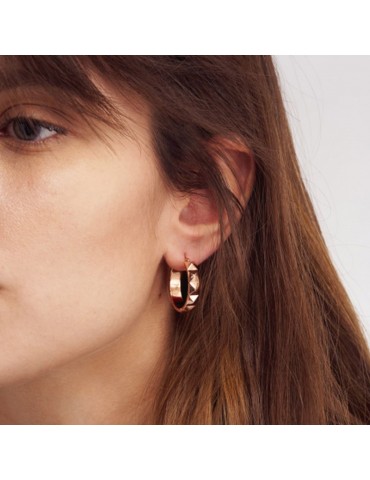 Orecchini Unoaerre - Classica -Bronzo-Piramidi-Rose Gold-EXO44199R-1AR 2
