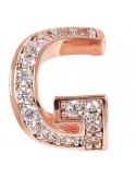 Mono Orecchino Bronzallure-Cerchio-Lettera G-Cubic Zirconia-WSBZ01929G