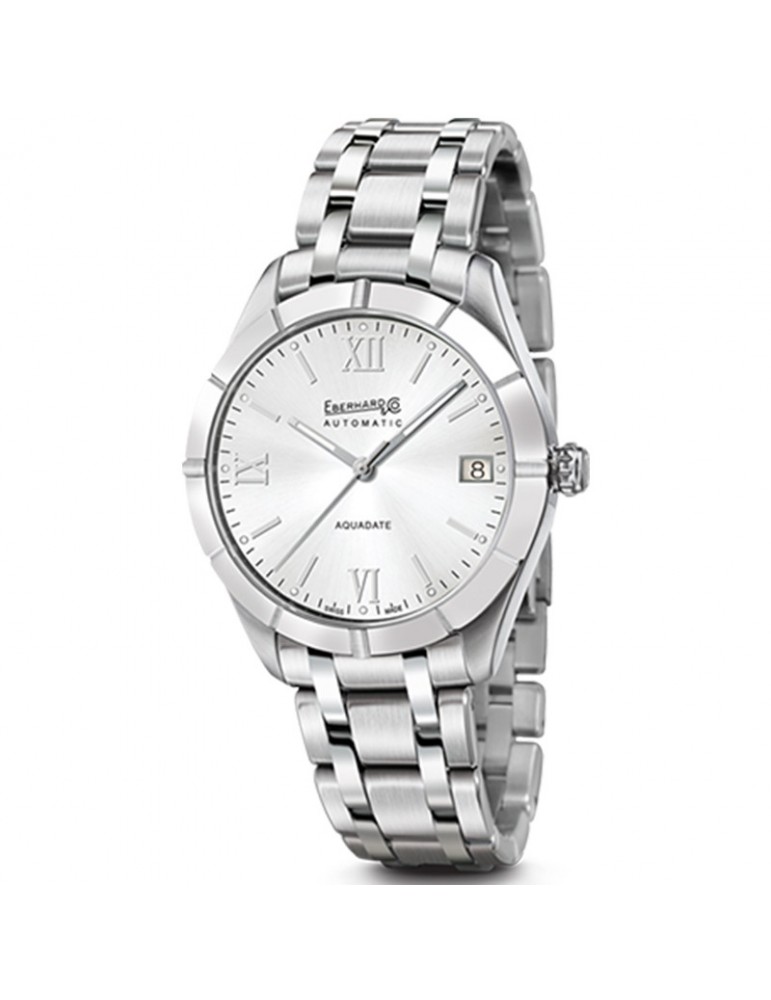 Eberhard Men's Watch - Aquadate Grande Taille Automatic 41mm Silver - 0