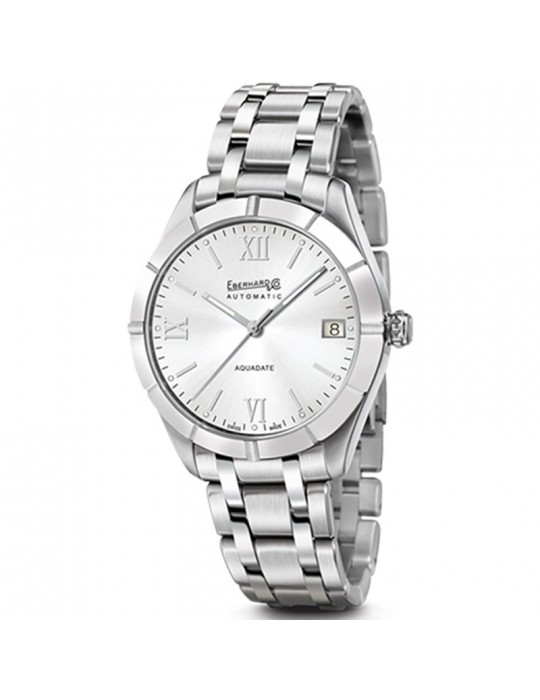 Eberhard Men's Watch - Aquadate Grande Taille Automatic 41mm Silver - 0