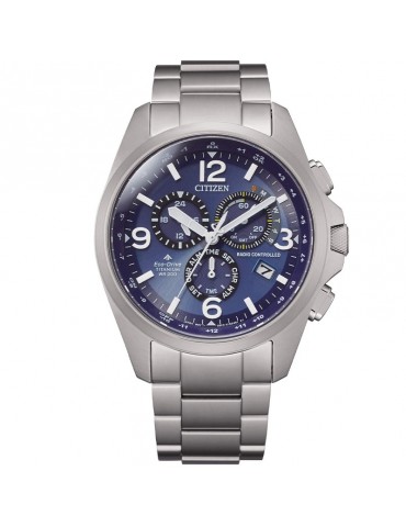 Citizen Men's Watch - Radio Controlled Super Titanium Eco-Drive 43mm Blue - 0