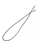 Davite & Delucchi Men's Tennis Necklace - in White Gold with Black Diamonds - 0
