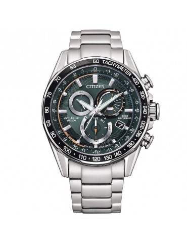 Orologio Citizen - Radiocontrollato - Cronografo Eco-Drive 43mm Verde - CB591489X