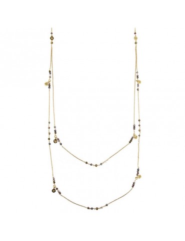 Collana Rue Des Mille - Gipsy Chic - Pietre - Medagliette -CLGIP2V4WAU