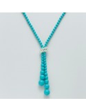 Miluna Woman's Necklace - with Turquoise Agglomerate and Pearls - 0