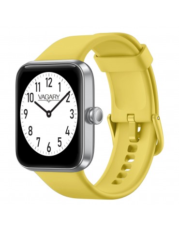 Vagary Smartwatch Watch - Digital 34.5 x 41 mm Yellow White - 0 2