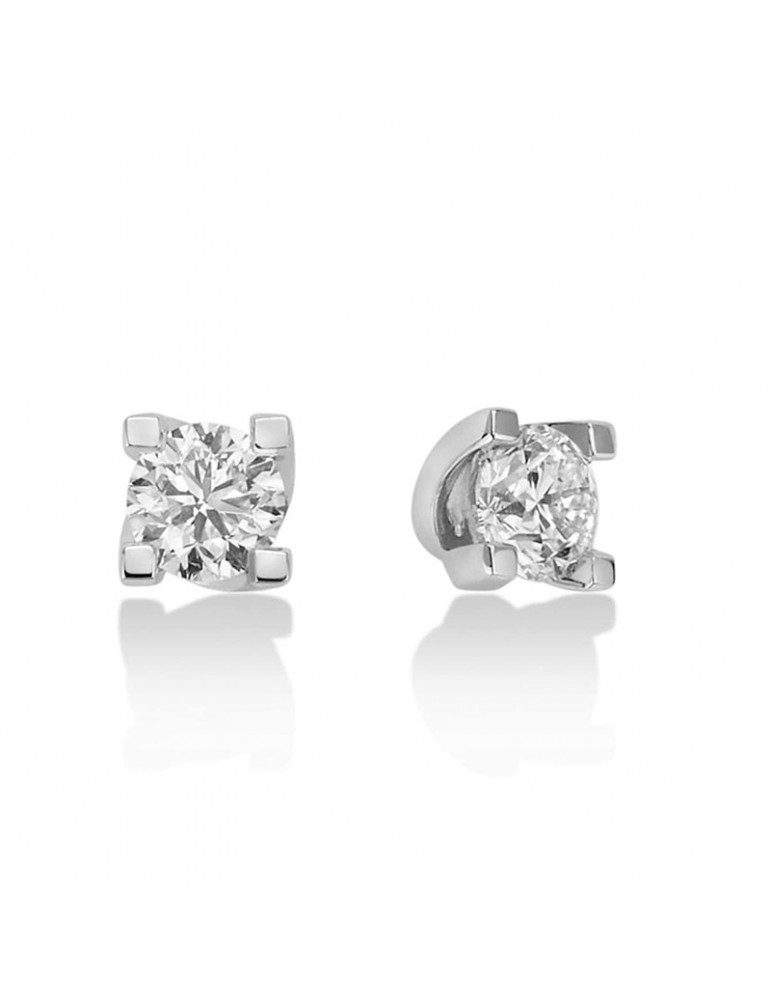 Miluna Earrings - Premium Diamonds Point of Light in 18k White Gold with Natural Diamonds - 0