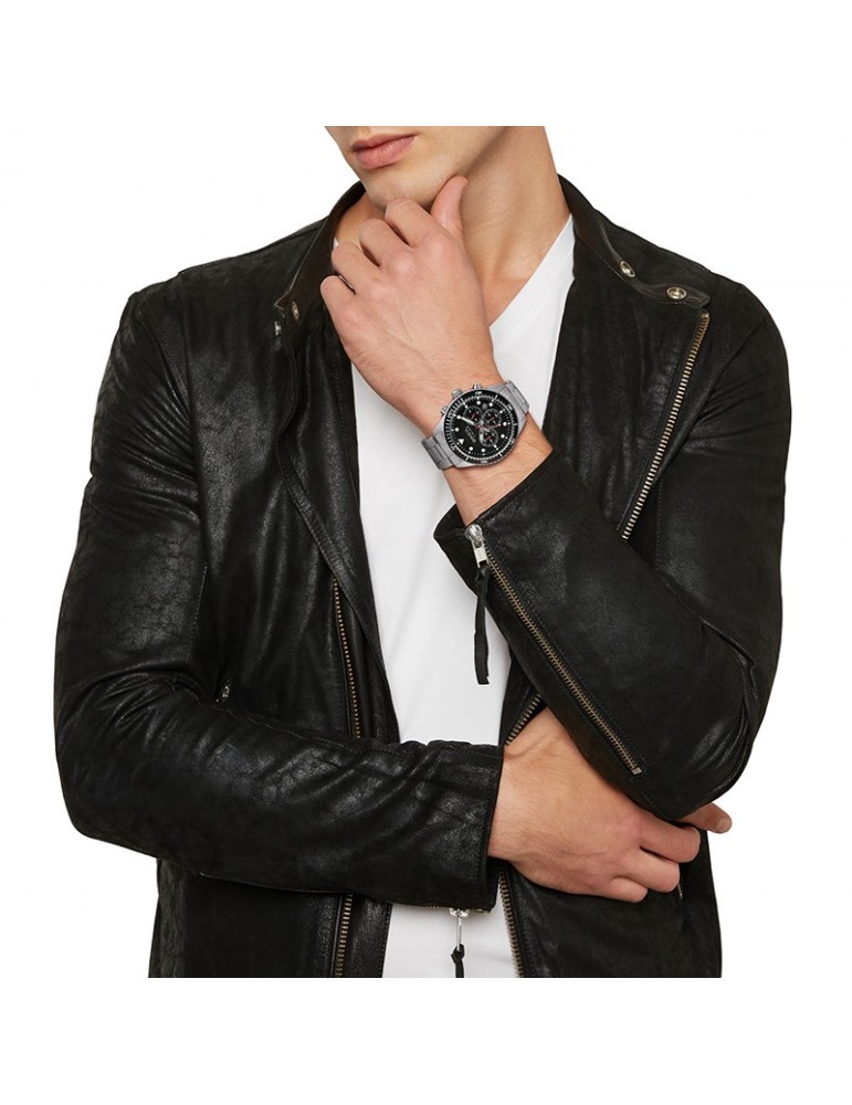 Breil Watch - Sail - Chronograph - Black - 42mm - Silver - EW0582