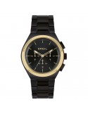 Orologio Breil - Bend - Cronografo - Nero - 43 mm - Gold - TW1970