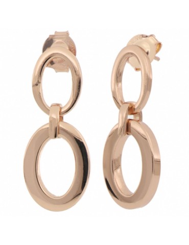 Orecchini Unoaerre - Square - Pendenti - Rosè -Maglia Quadra-4EXO0018R