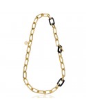 Unoaerre Necklace - Classic - Chain -Gold - Black Onyx - 6EXH0055G
