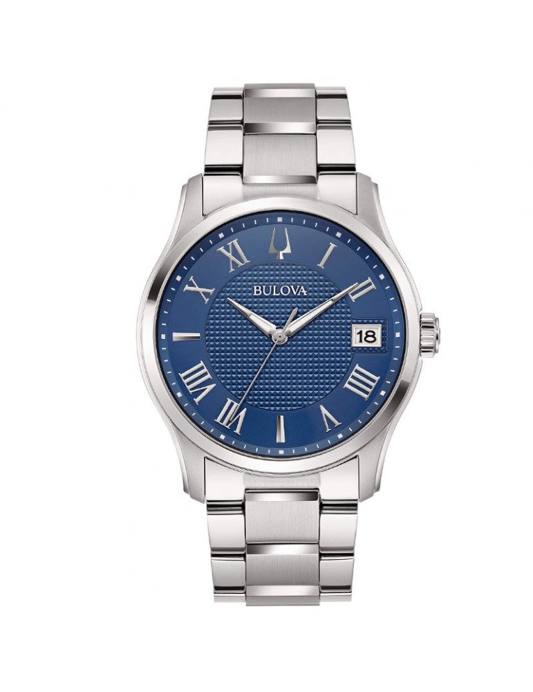 Bulova Men's Watch - Wilton Time and Date 41mm Blue - 0