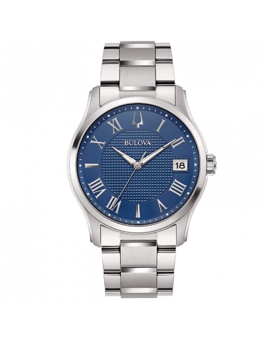 Bulova Men's Watch - Wilton Time and Date 41mm Blue - 0